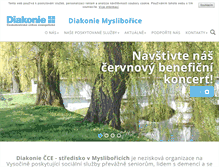 Tablet Screenshot of domovmysliborice.cz